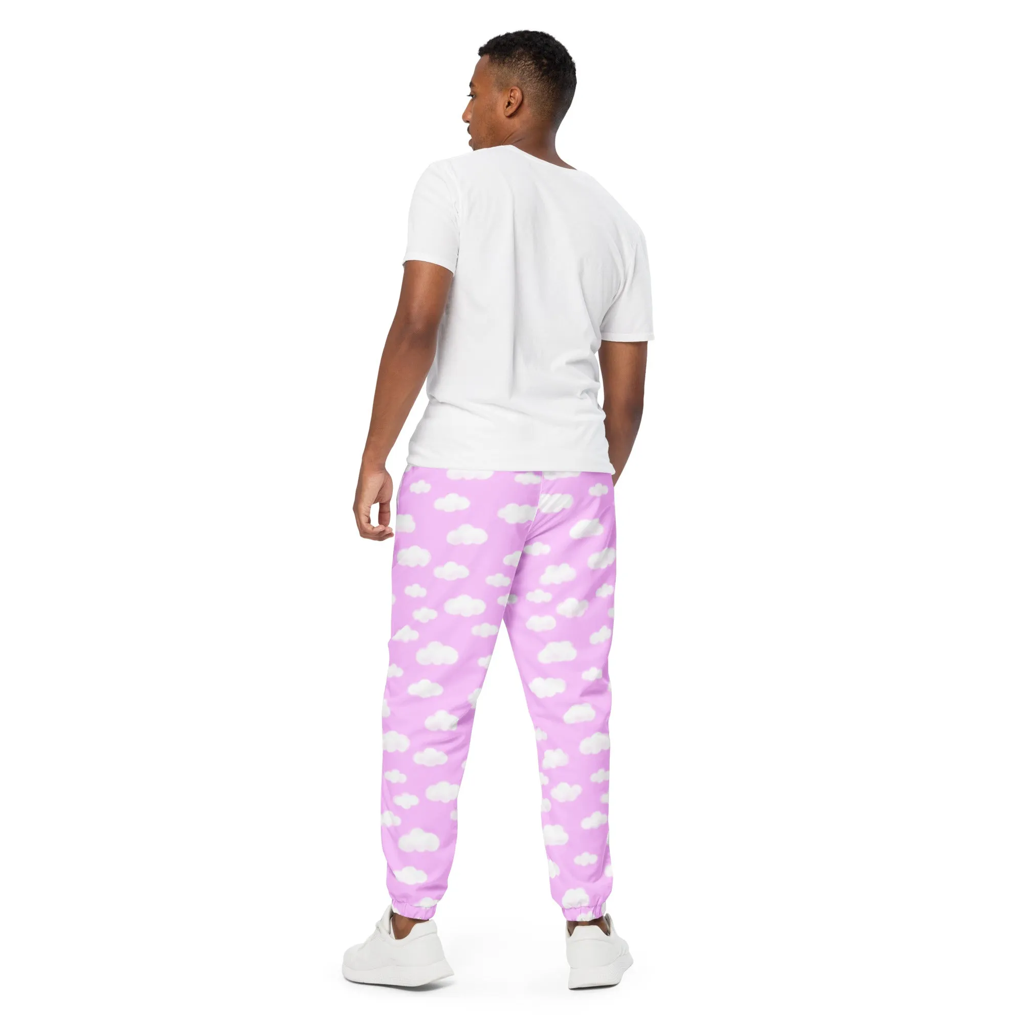 Dreamy Clouds Unisex Track Pants (Taffy Pink)