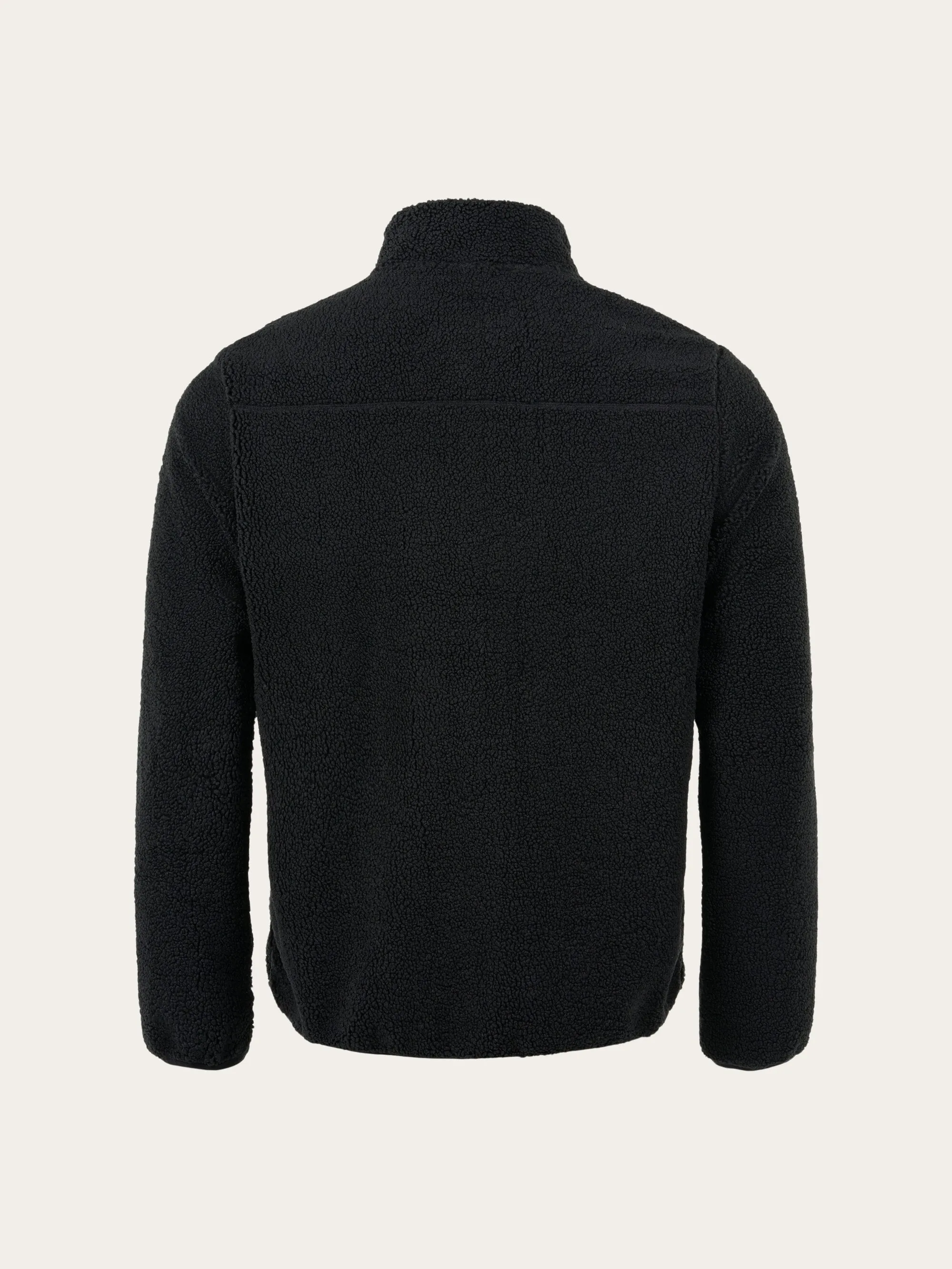 ELM teddy fleece zip - Black Jet