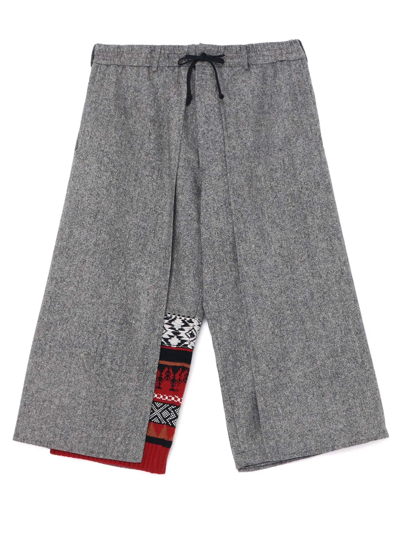 ETERMINE NEP TWEED   NORDIC PATTERN KNIT WRAP PANTS