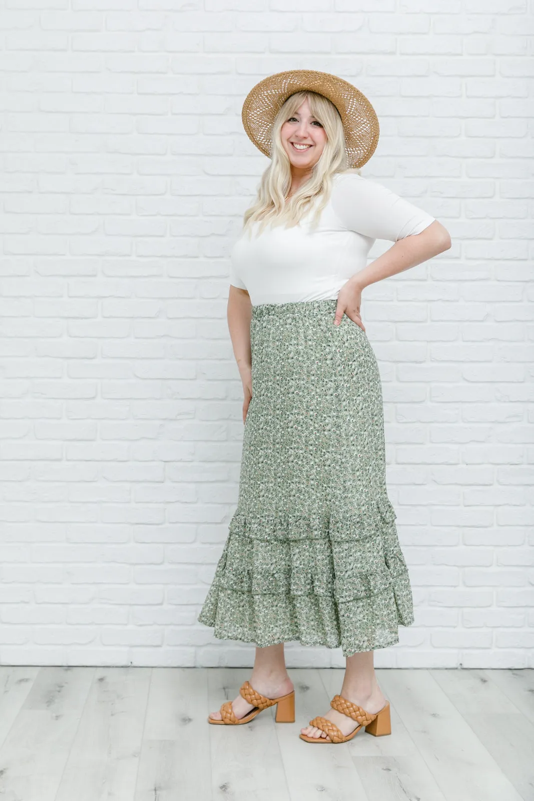 Floral Visons Skirt