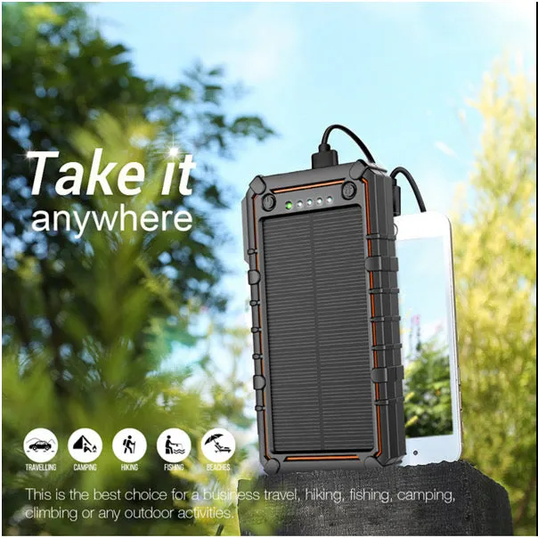 FOXFIRE TORCH: Solar Power Bank w/ Integrated Fire Starter