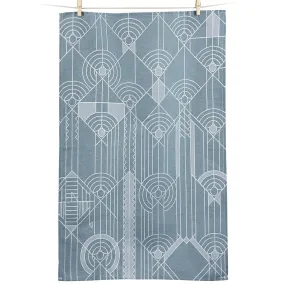 Frank Lloyd Wright April Showers Jacquard Tea Towel