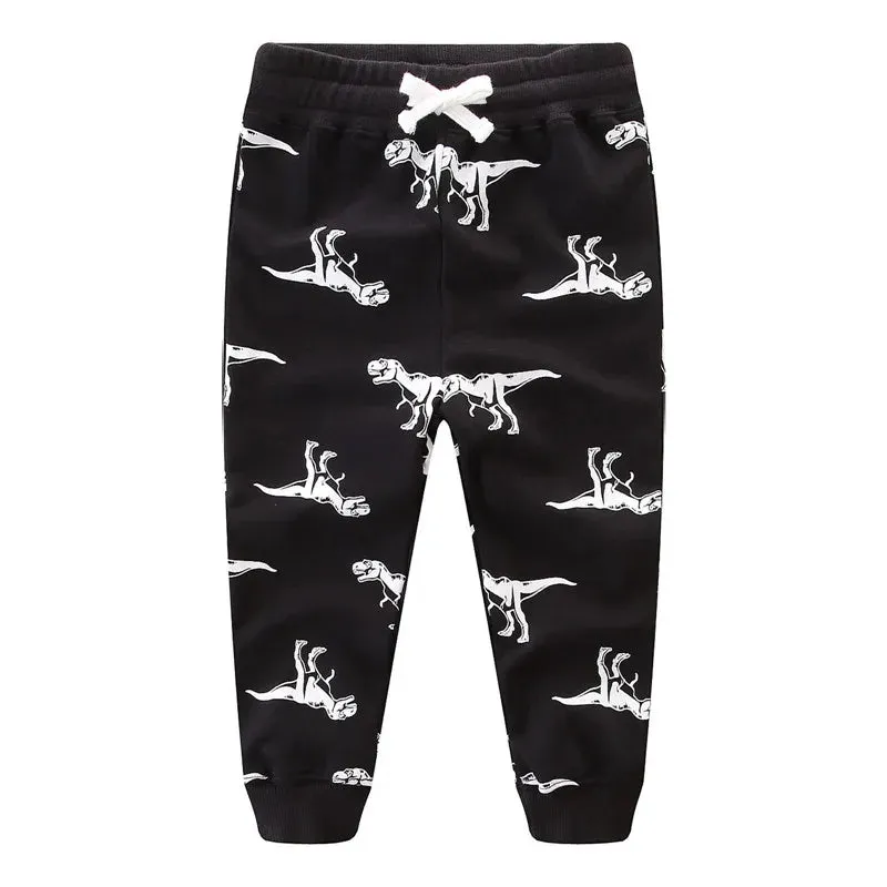 Jumping Meters 2-7T Boys Girls Sweatpants Children's Trousers Animals Autumn Winter Baby Clothes Toddler Kids Full Pants Costume