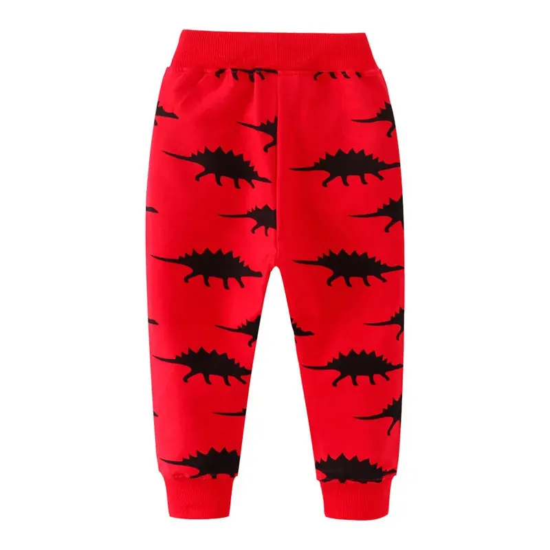 Jumping Meters 2-7T Boys Girls Sweatpants Children's Trousers Animals Autumn Winter Baby Clothes Toddler Kids Full Pants Costume