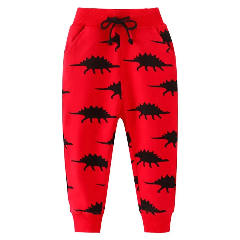 Jumping Meters 2-7T Boys Girls Sweatpants Children's Trousers Animals Autumn Winter Baby Clothes Toddler Kids Full Pants Costume