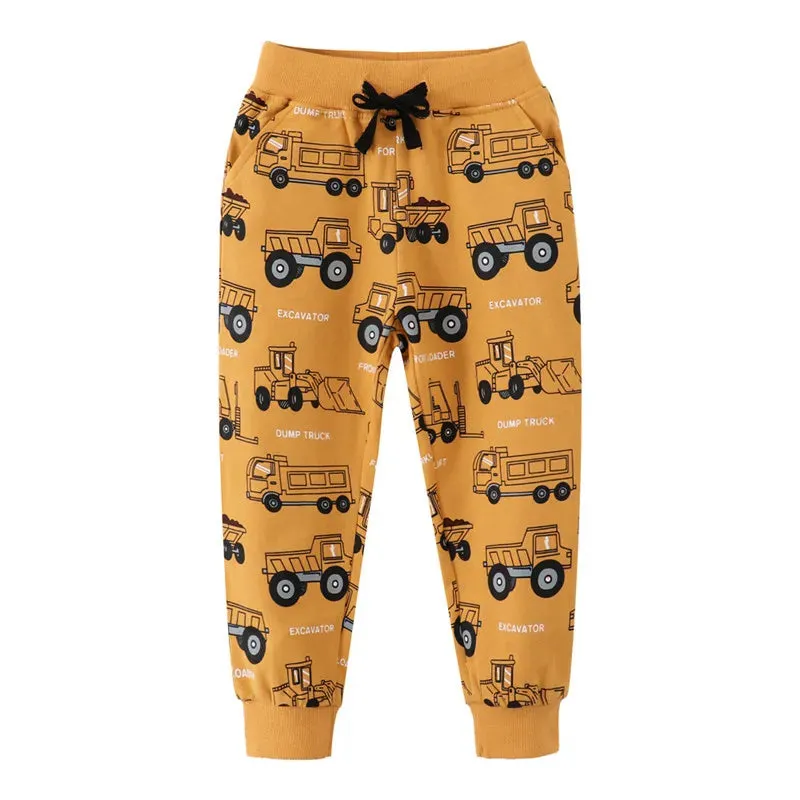 Jumping Meters 2-7T Boys Girls Sweatpants Children's Trousers Animals Autumn Winter Baby Clothes Toddler Kids Full Pants Costume