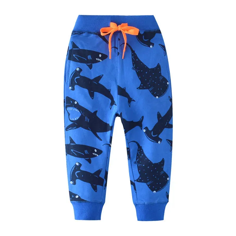 Jumping Meters 2-7T Boys Girls Sweatpants Children's Trousers Animals Autumn Winter Baby Clothes Toddler Kids Full Pants Costume