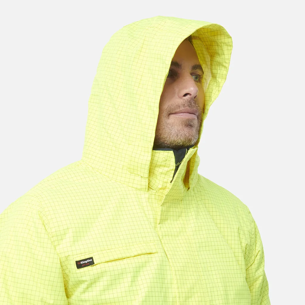 King Gee Hi-Vis Anti Static Waterproof Reflective Work Jacket (K55035)