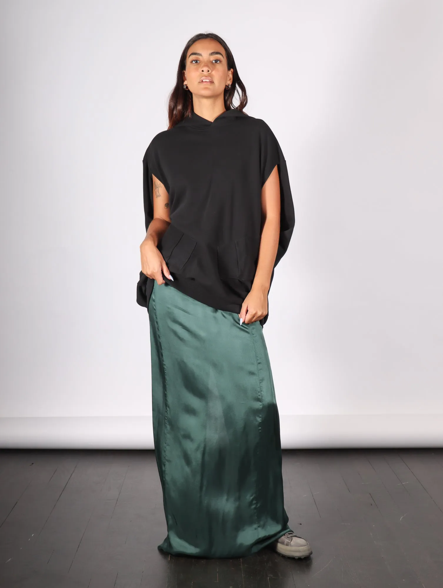 Long Skirt in Green by MM6 Maison Margiela