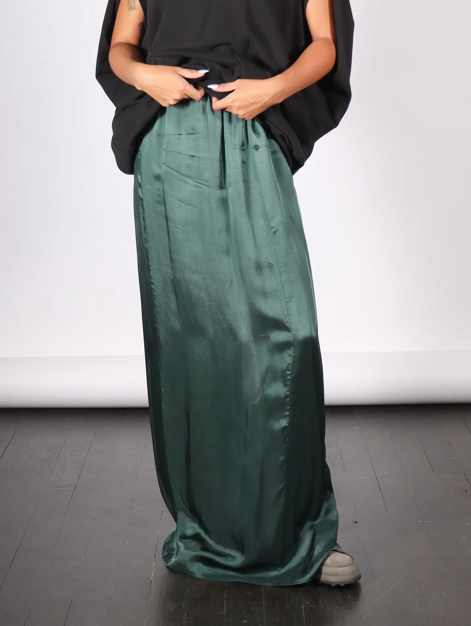 Long Skirt in Green by MM6 Maison Margiela