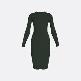 LONG-SLEEVE STRETCH BODYCON DRESS