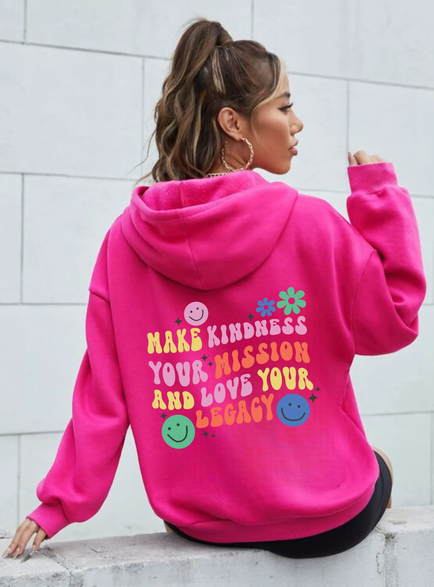 Make Kindess Your Mission and Love Your Legacy Oversized Hoodie