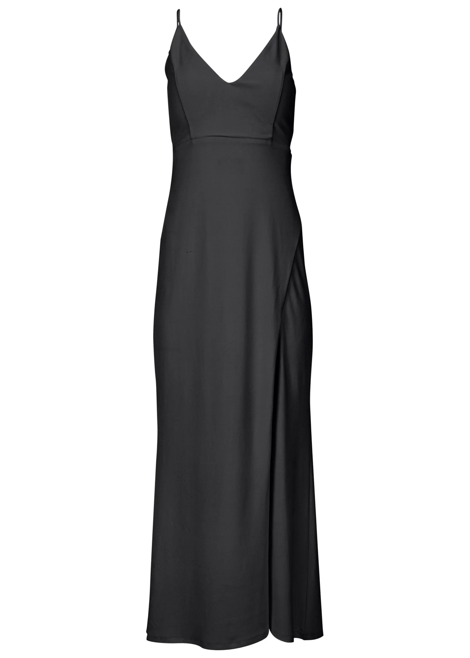 Matte Jersey Maxi Dress - Black