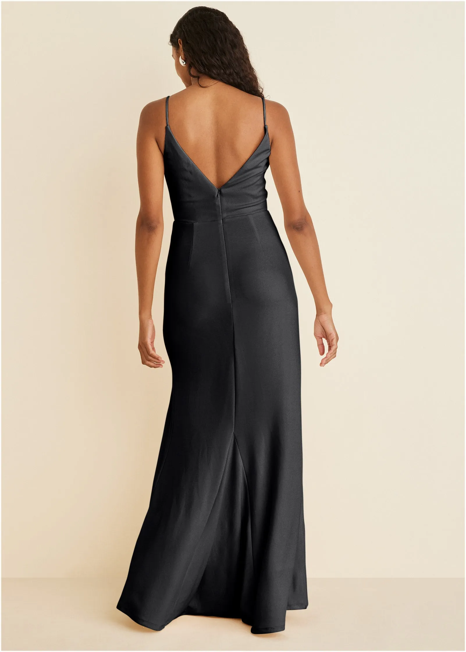 Matte Jersey Maxi Dress - Black