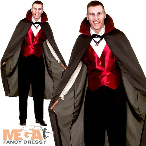 Mens Classic Vampire Halloween Costume