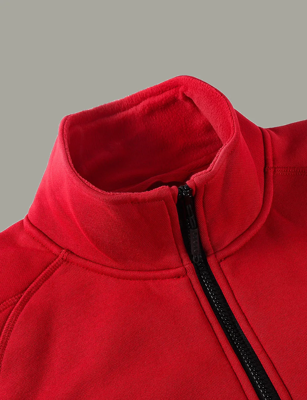 Men's Heated Full-Zip Fleece Jacket - Red