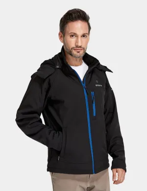 Men's Heated Jacket (4 Heating Zones) - Black & Blue