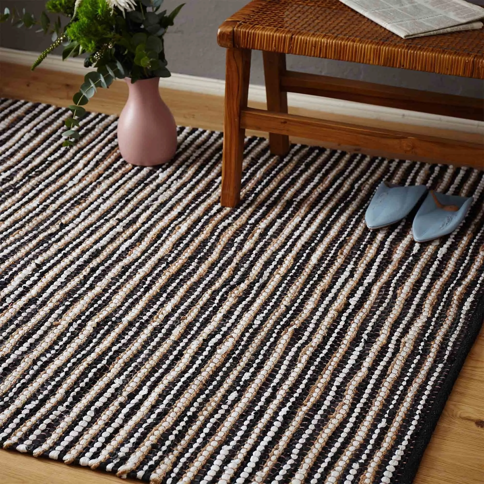 Metz Rug [Black/White/Natural]