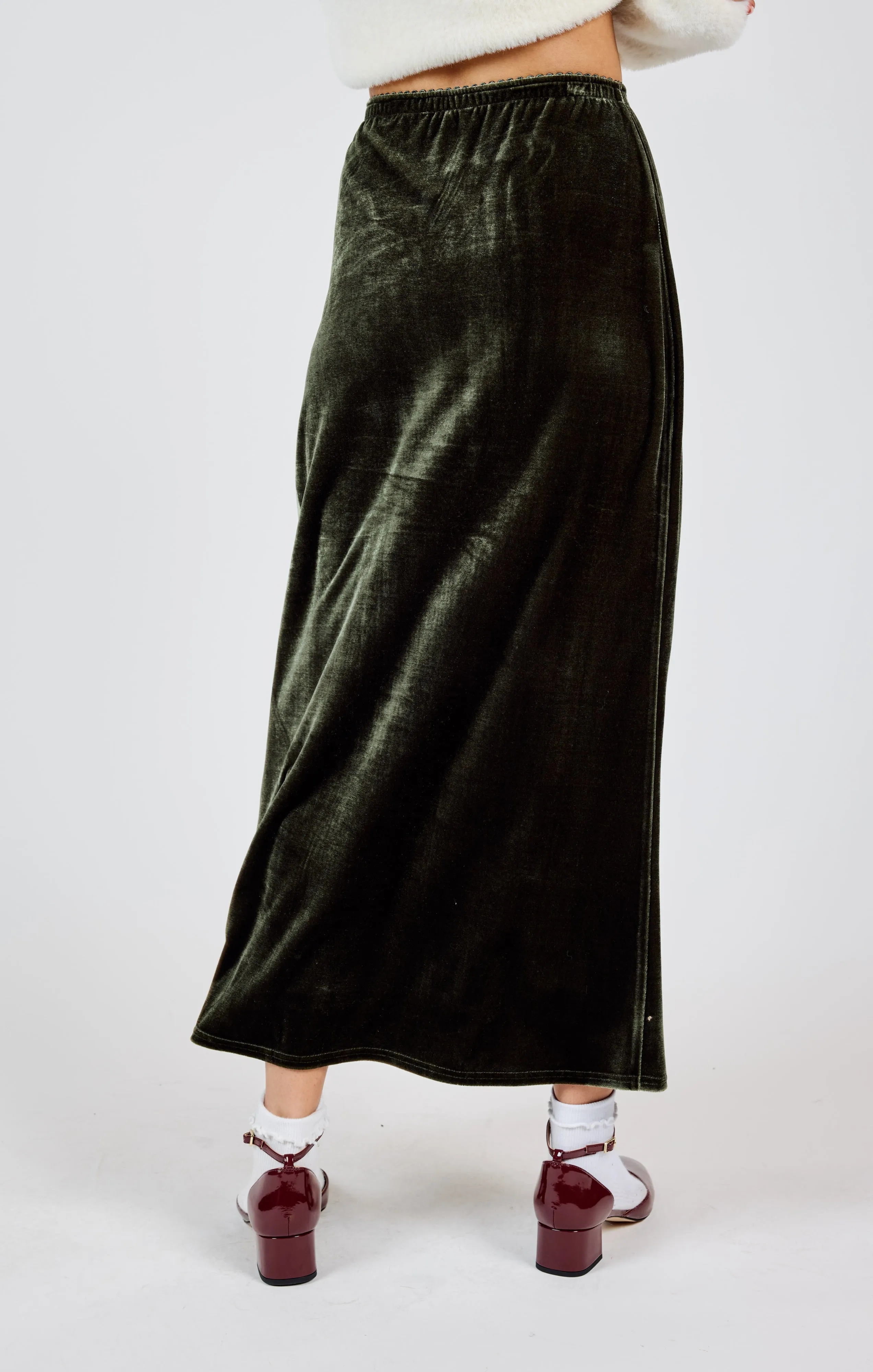 Midnight Oil Velvet Skirt