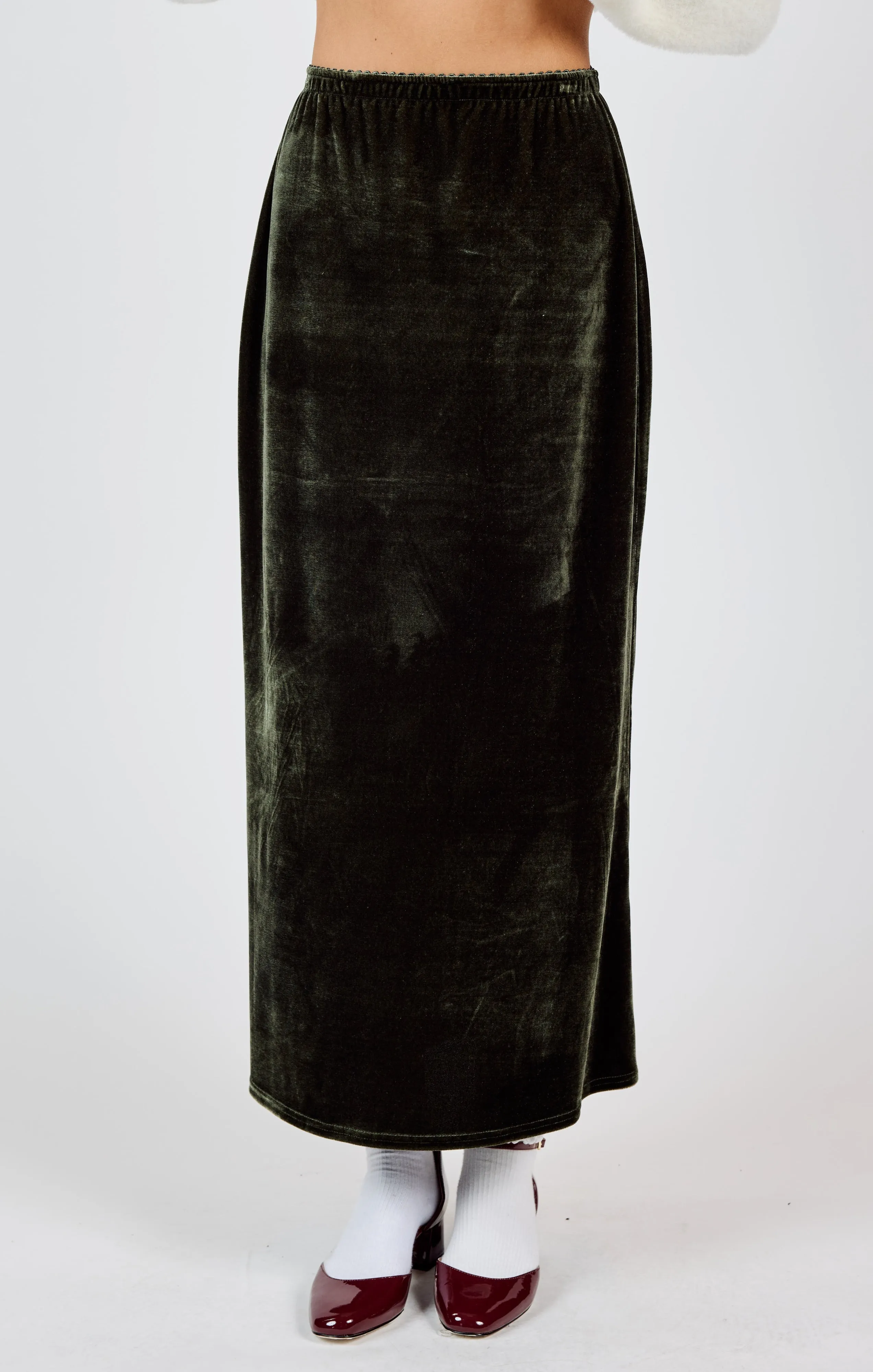 Midnight Oil Velvet Skirt