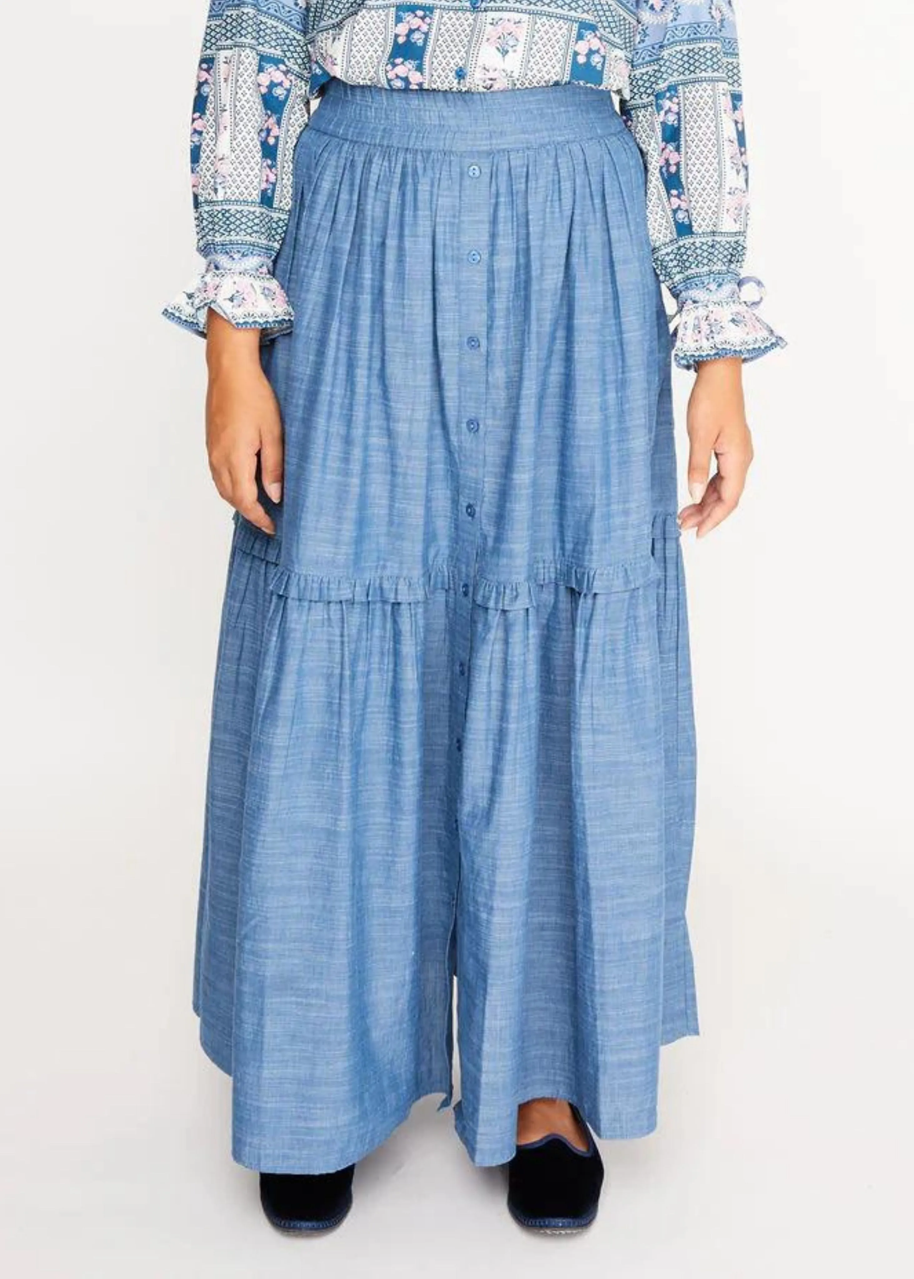 Mimi chambray skirt