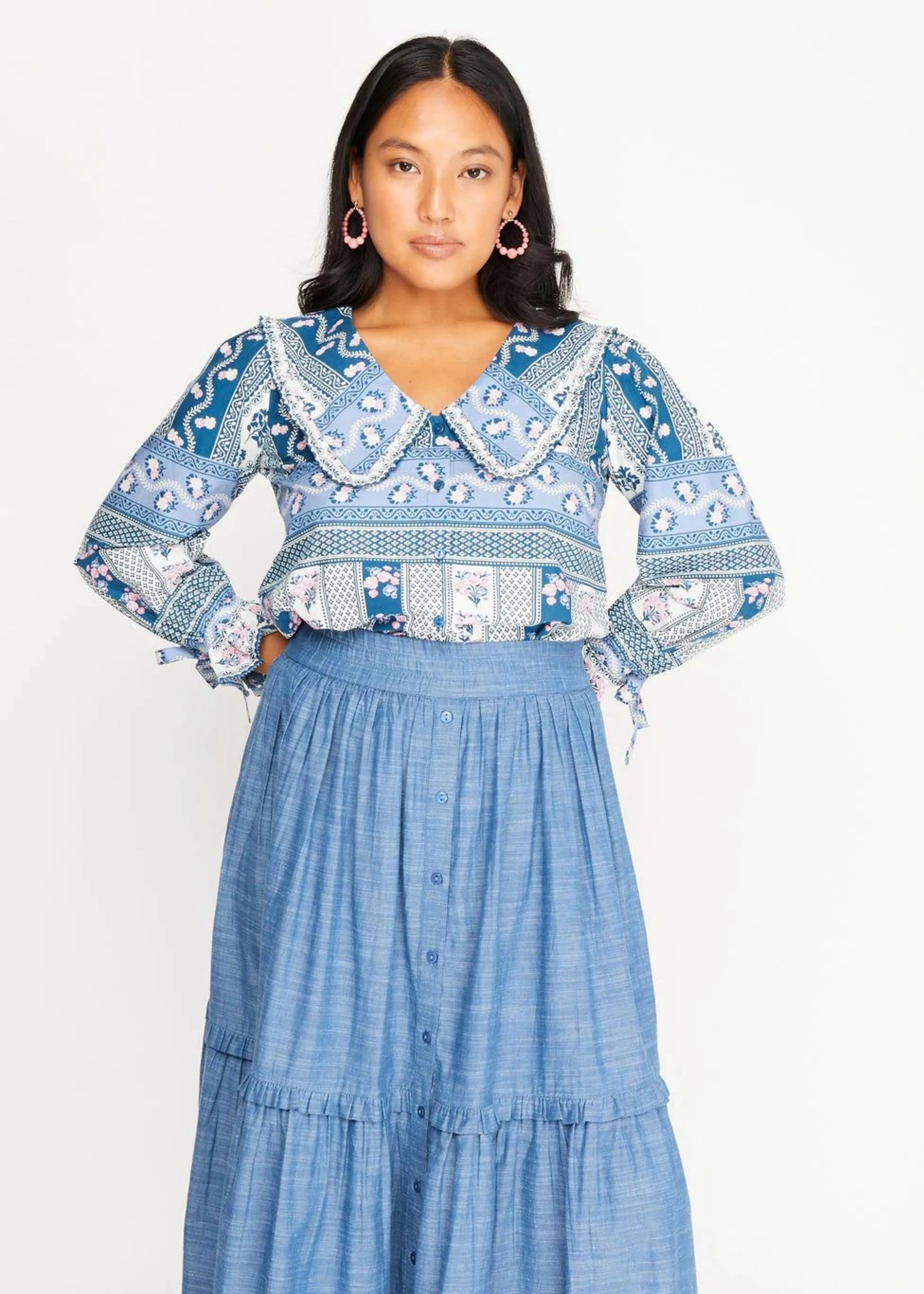 Mimi chambray skirt