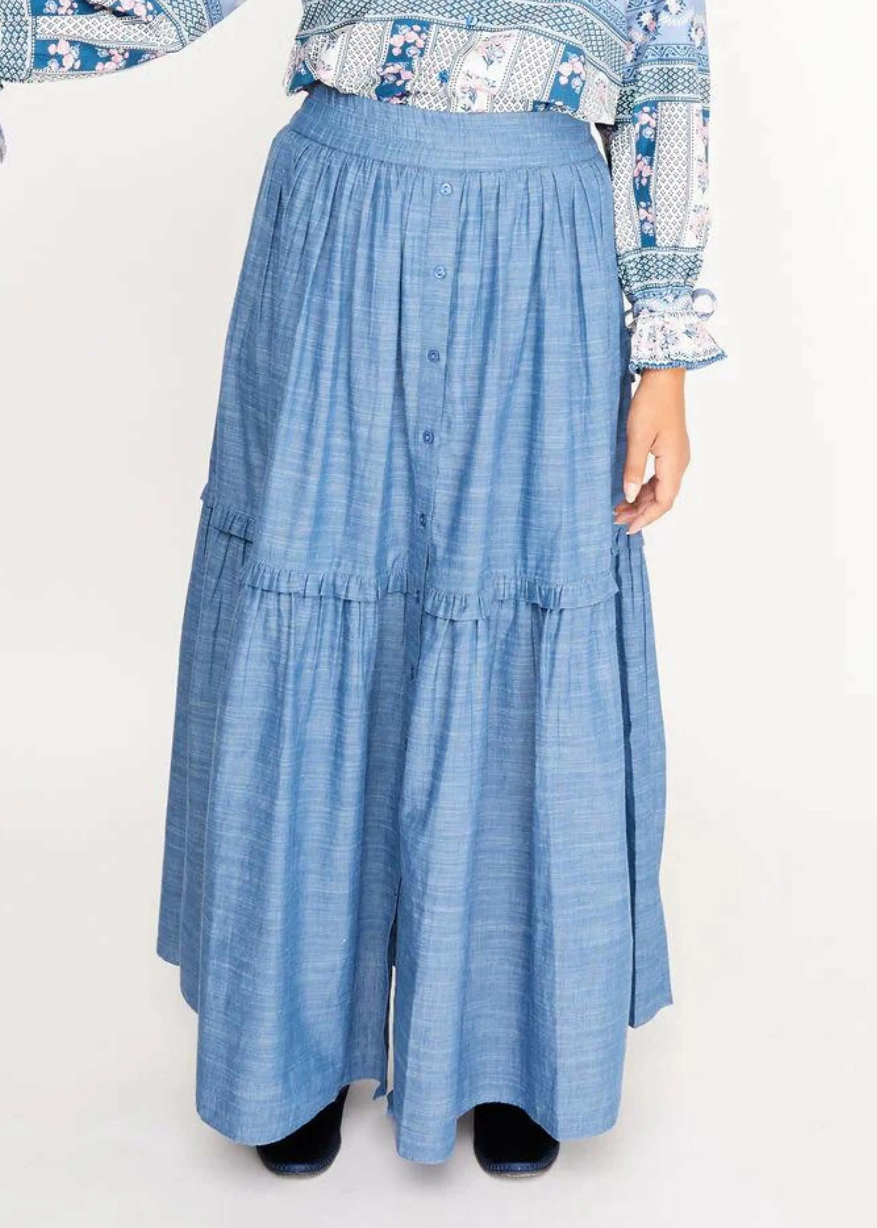 Mimi chambray skirt