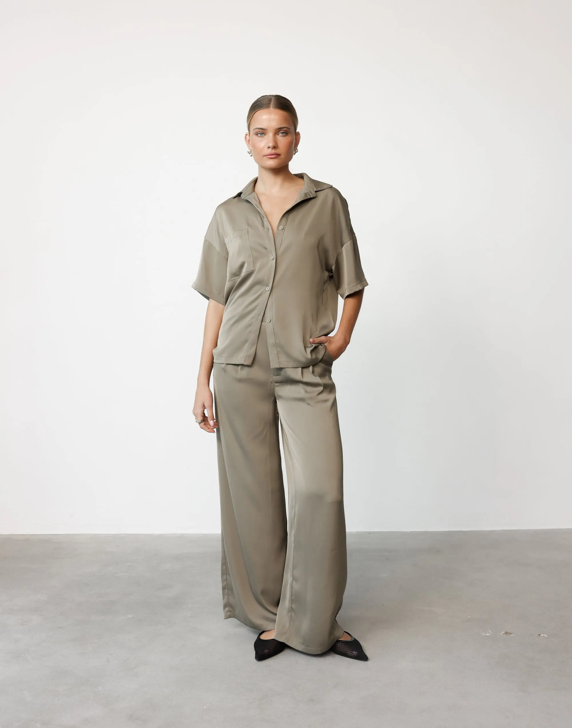 Morena Pants (Dusty Olive)