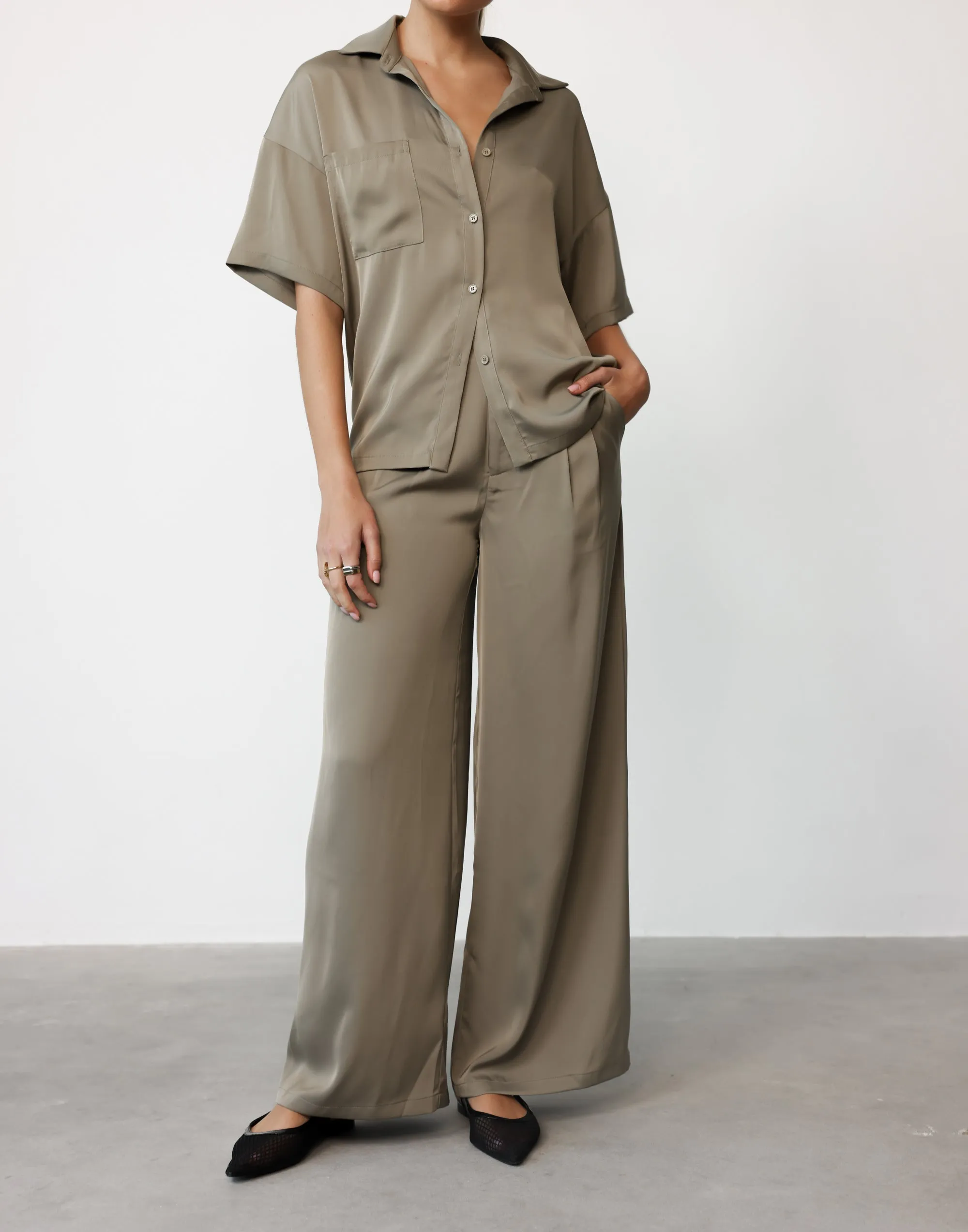 Morena Pants (Dusty Olive)