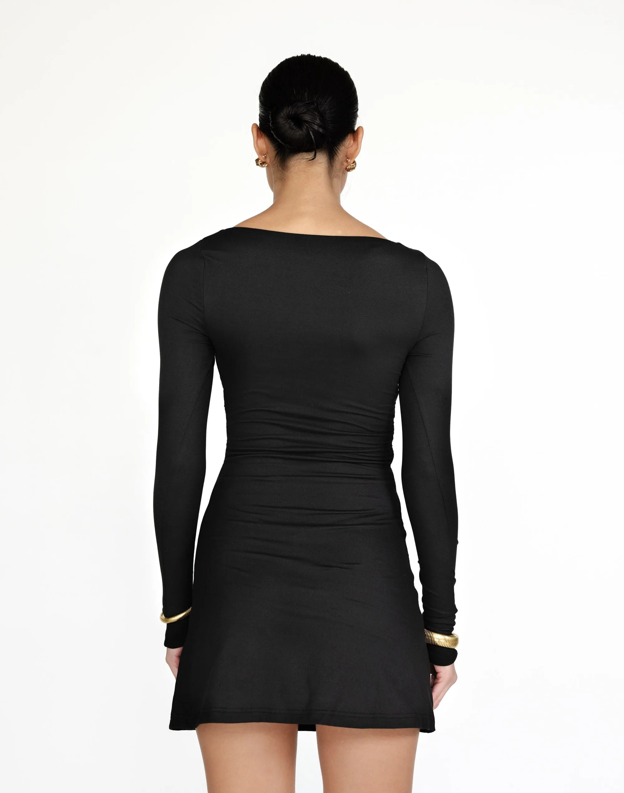 Natasha Mini Dress (Black)