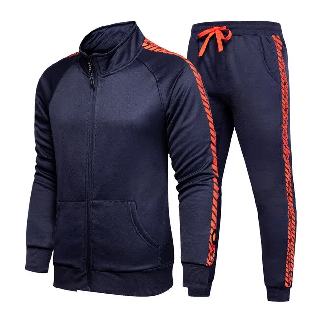 New Men's Tracksuit 2020 Casual Sweat Suits Male Sportswear Winter 2 Piece Sport Suits Set Men Sweatshirts   Pants Streetwear