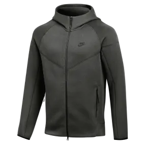 Nike Men's Black Tech Fleece Full-Zip Windrunner Hoodie -gre