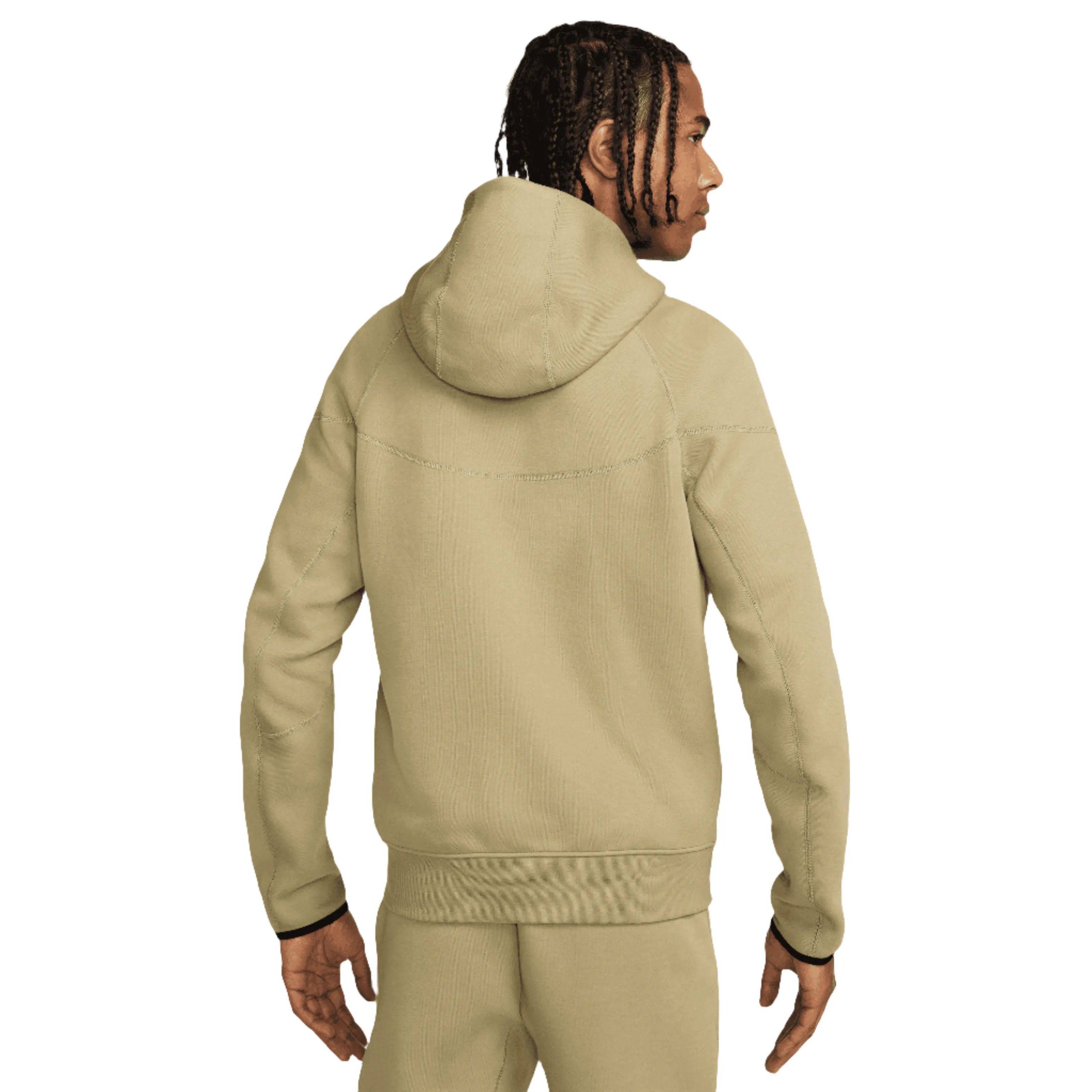 Nike Sportswear Tech Fleece Windrunner Men's Full-Zip Hoodie-NEUTRAL OLIVE/BLACK