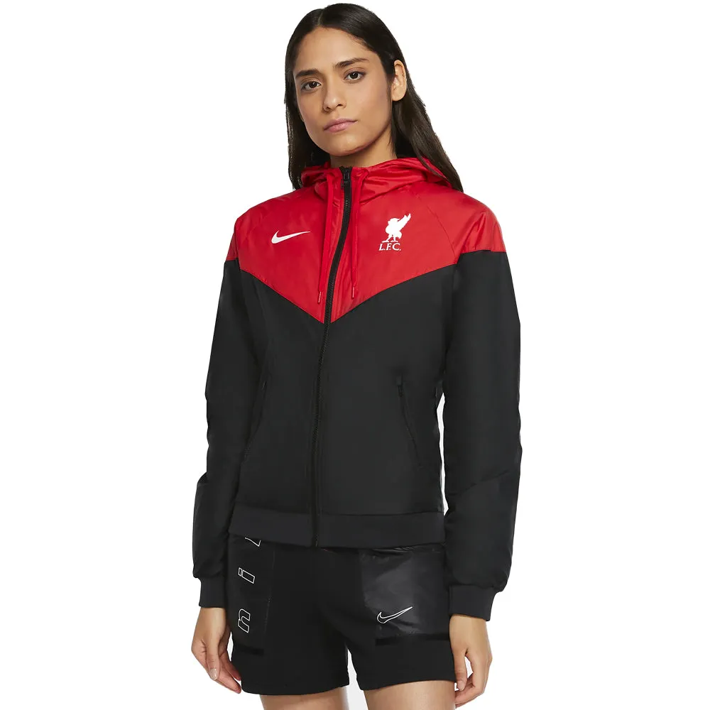 Nike Women's Liverpool FC Windrunner Jacket Black/University Red