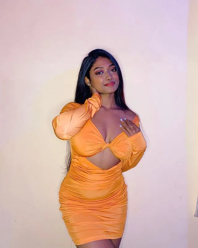 Noelle orange criss cross dress