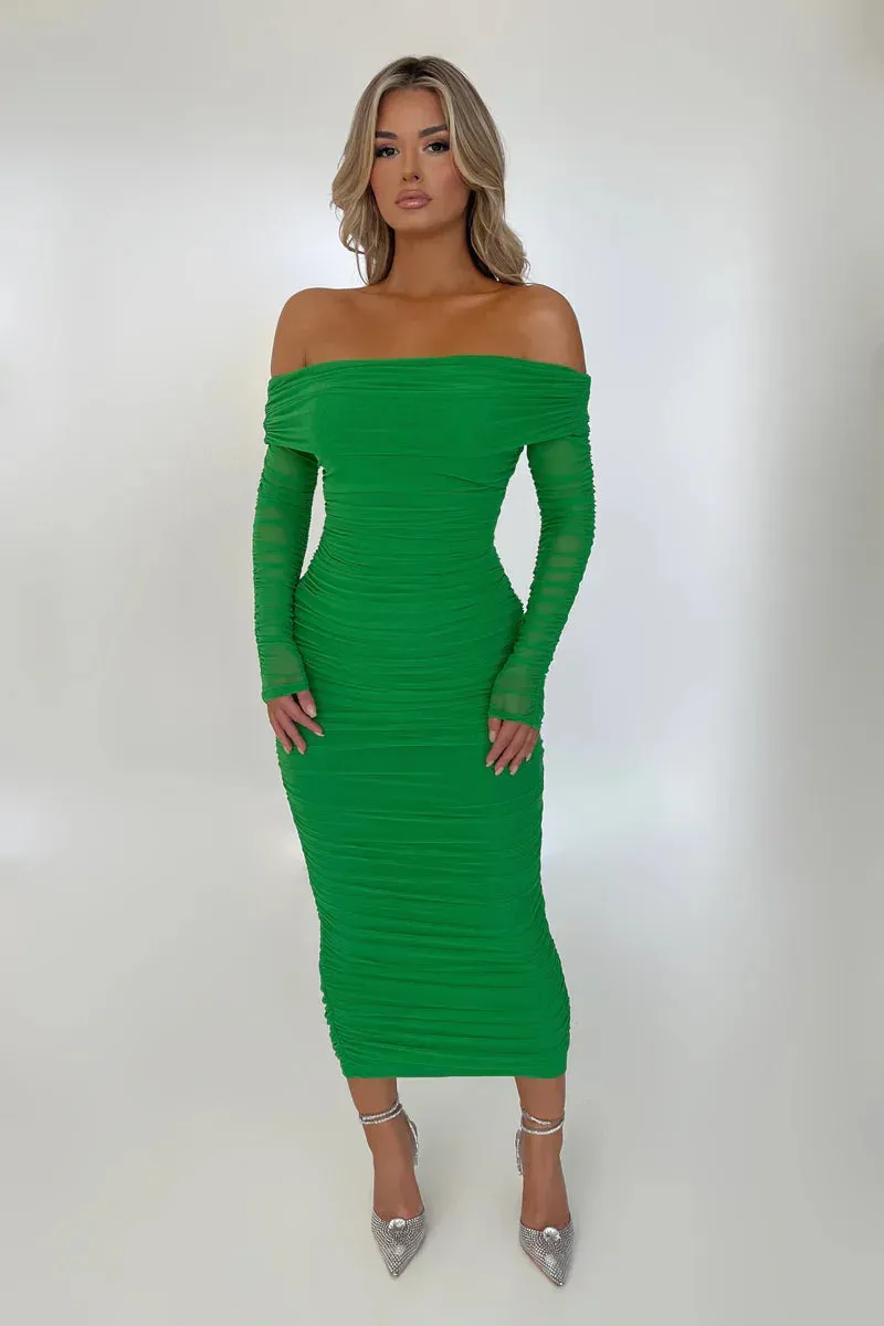 Off-shoulder Long Sleeve Sexy Maxi Dress For Women Autumn New Strapless Backless