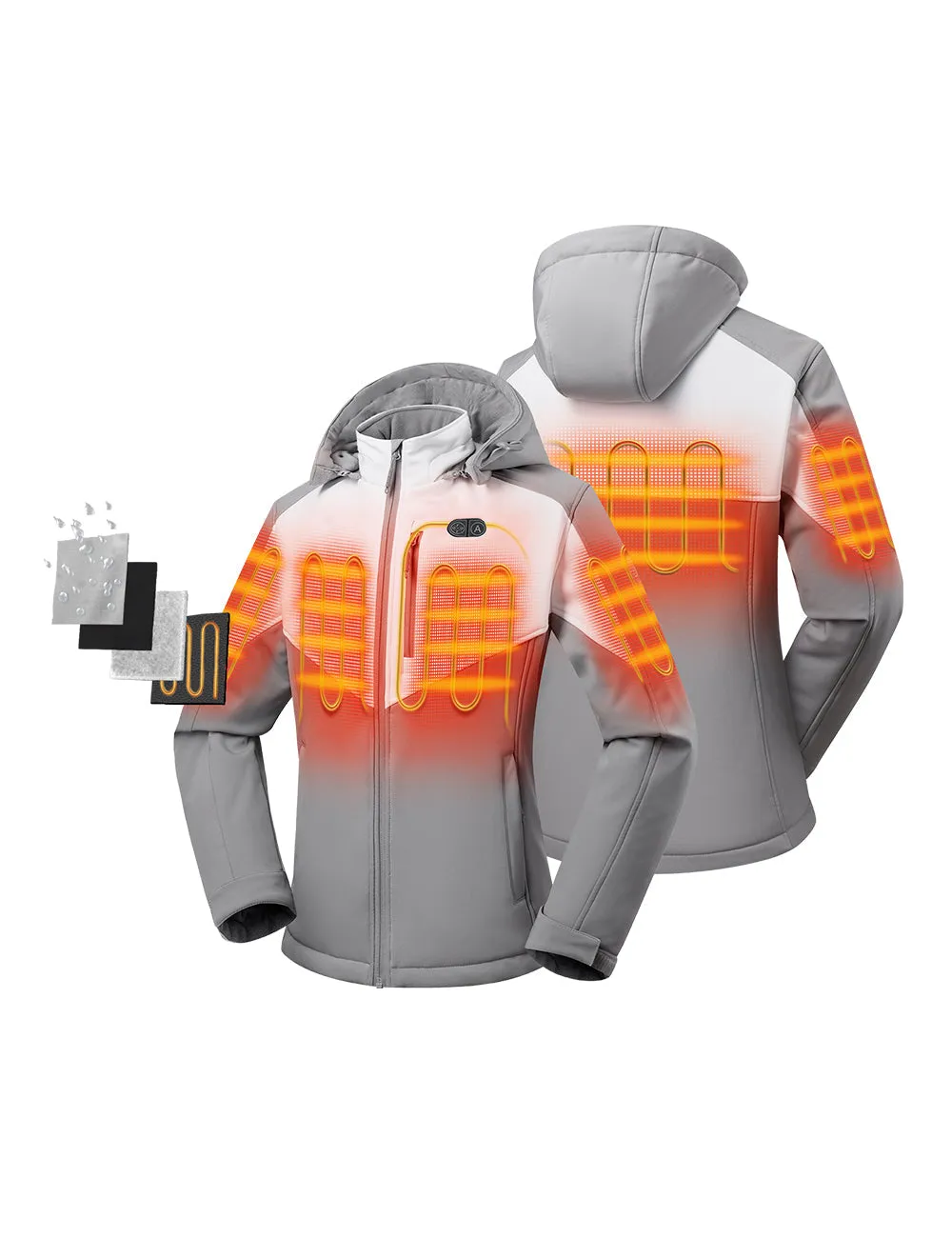 (Open-box) Women's Dual Control Heated Jacket with 5 Heating Zones  (Battery Set Not Included)