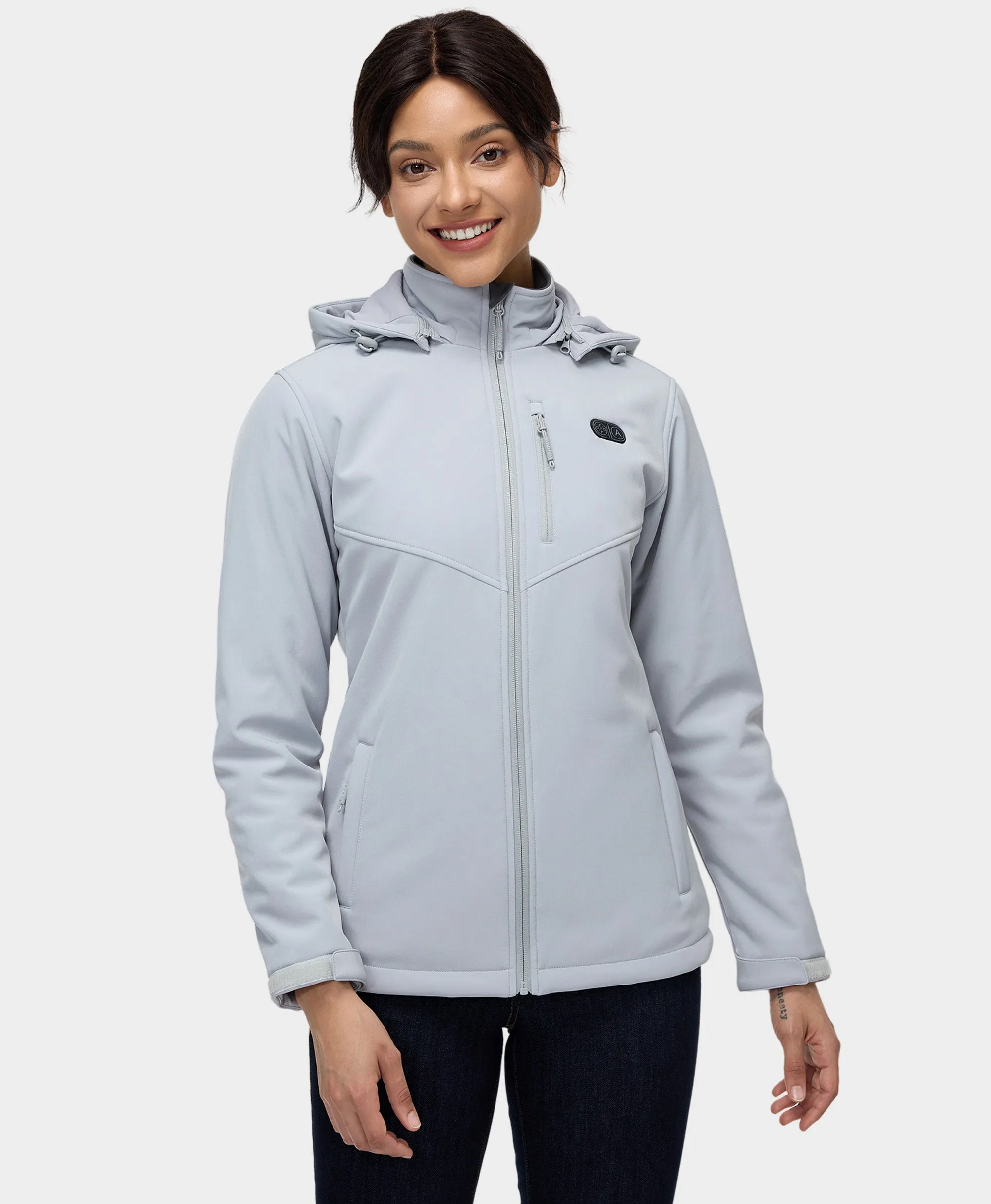 (Open-Box) Women's Heated Dual Control Jacket with 5 Heating Zones (Pocket Heating) (Battery Set Not Included)