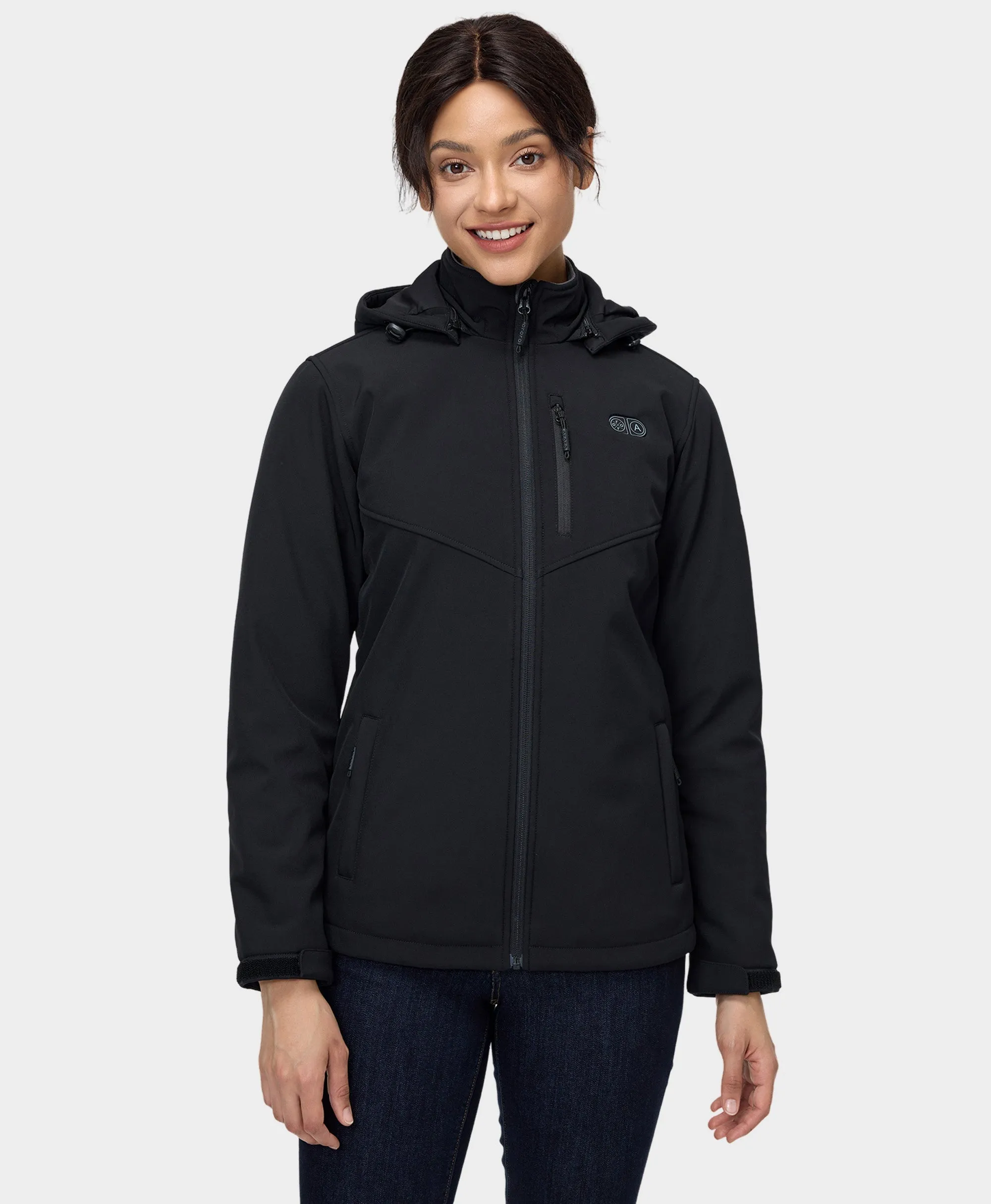 (Open-Box) Women's Heated Dual Control Jacket with 5 Heating Zones (Pocket Heating) (Battery Set Not Included)