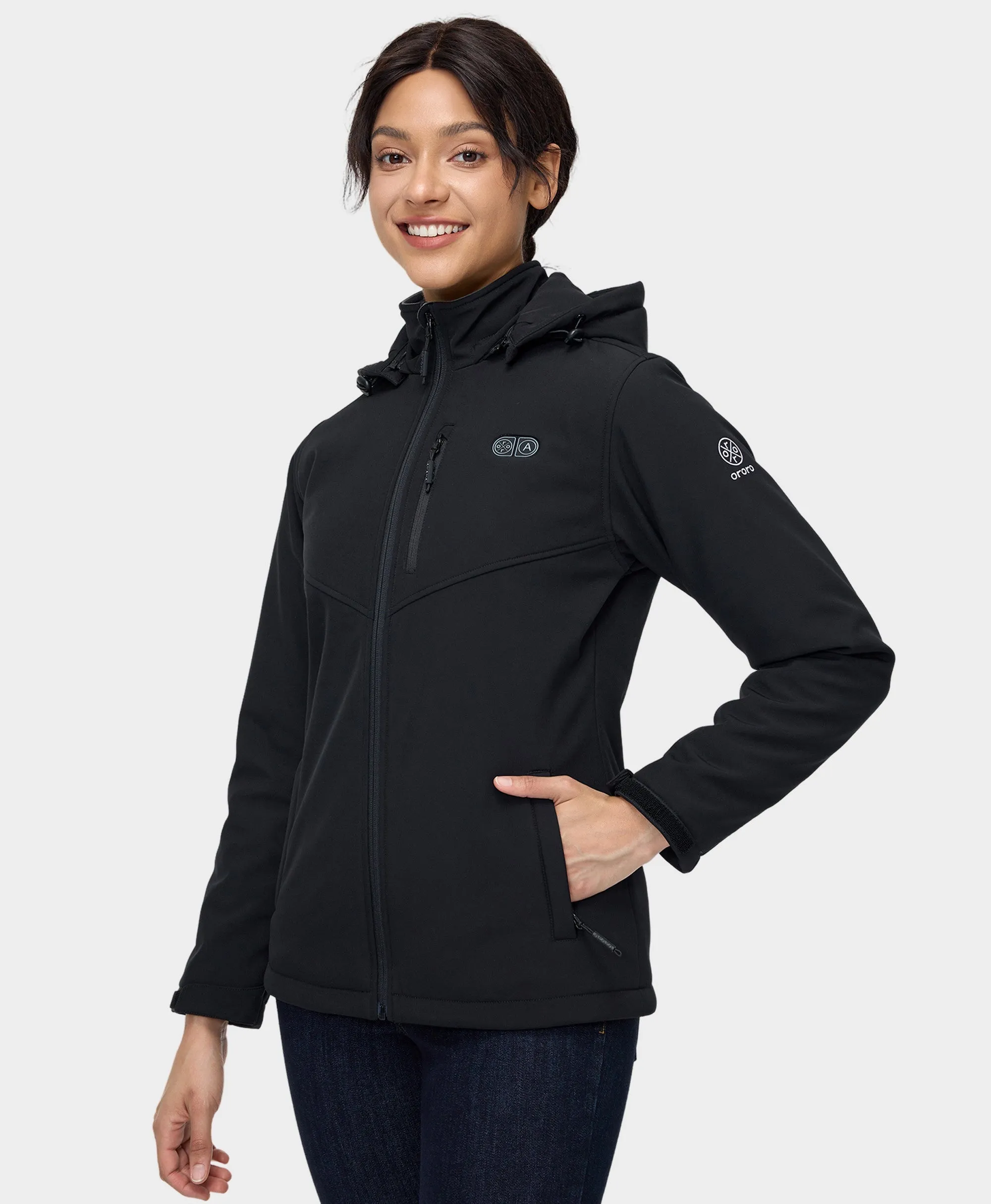 (Open-Box) Women's Heated Dual Control Jacket with 5 Heating Zones (Pocket Heating) (Battery Set Not Included)