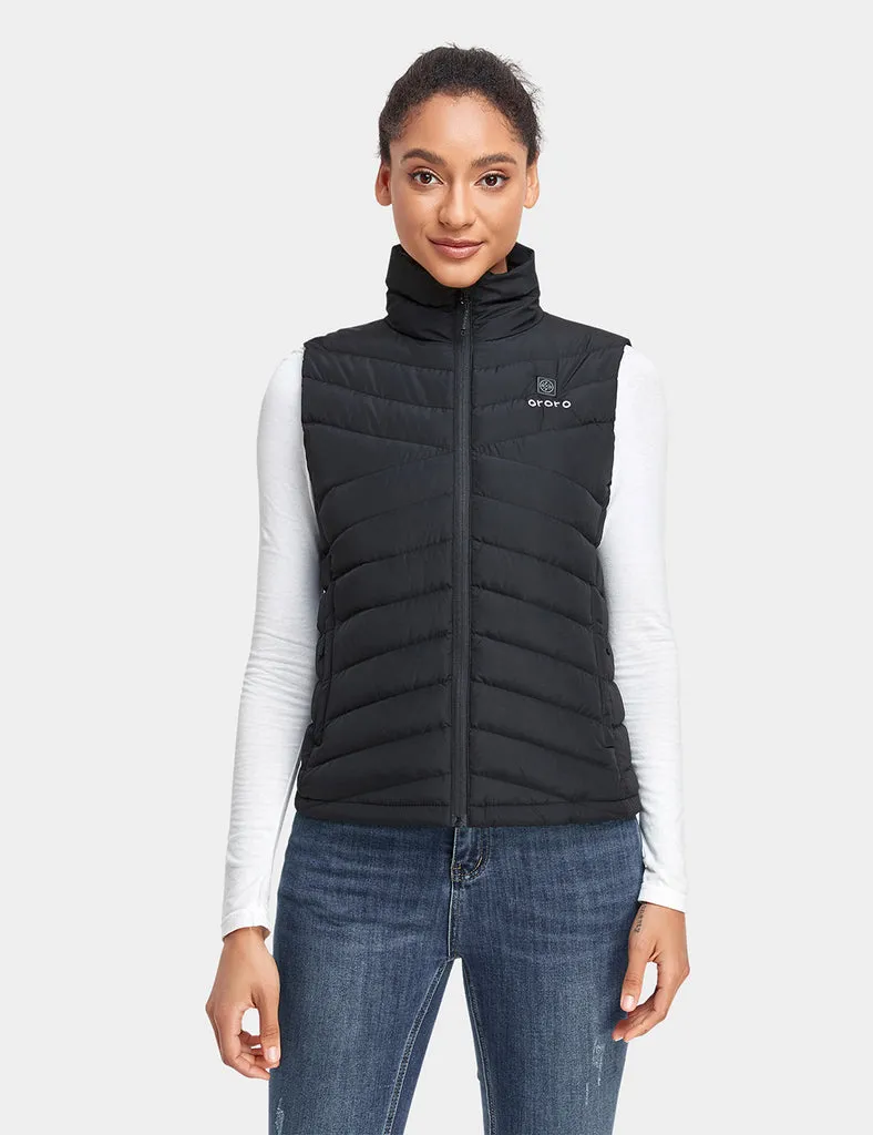 (Open-box) Women's Heated Lightweight Down Vest (Battery Set Not Included)