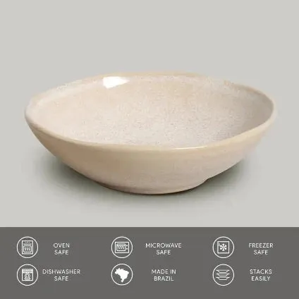 Orgânico Latte Stoneware Cereal Bowl Set