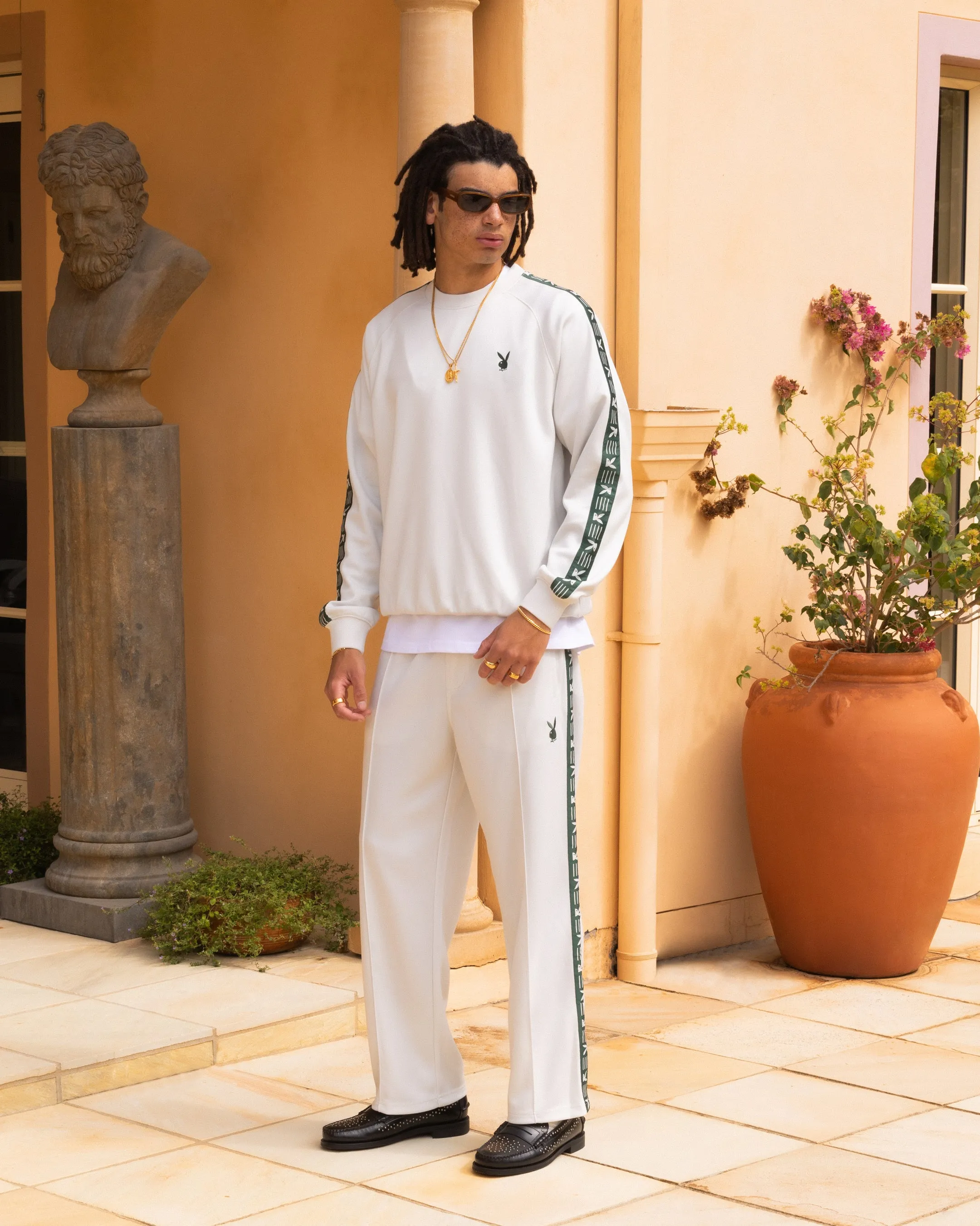 Playboy By Culture Kings Pleasure Track Pants Stone/Green