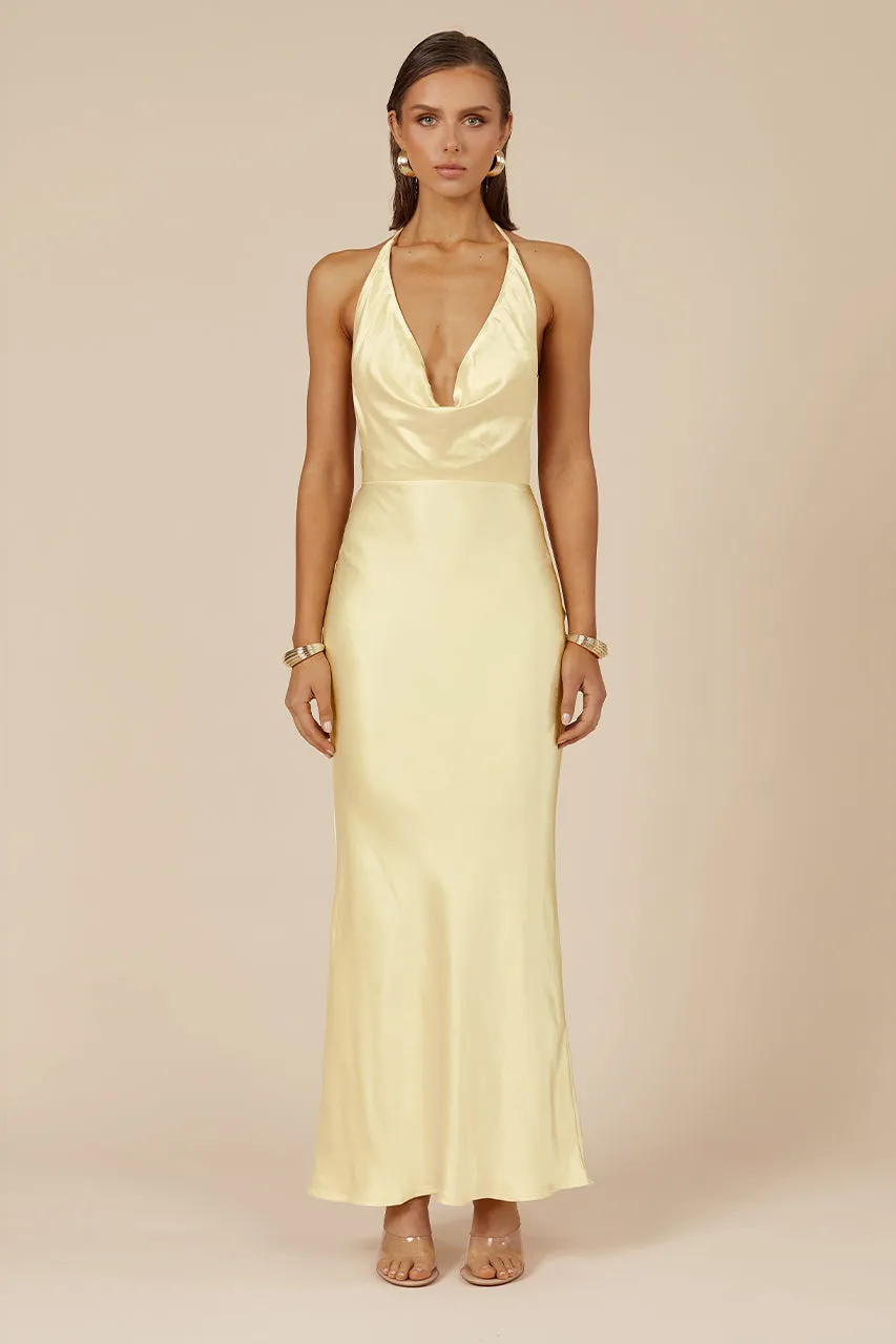 POSEY MAXI DRESS - LEMON