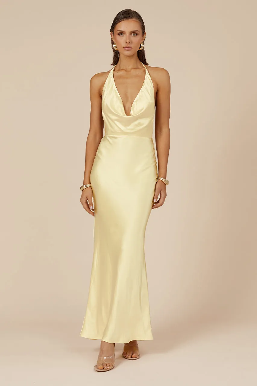 POSEY MAXI DRESS - LEMON