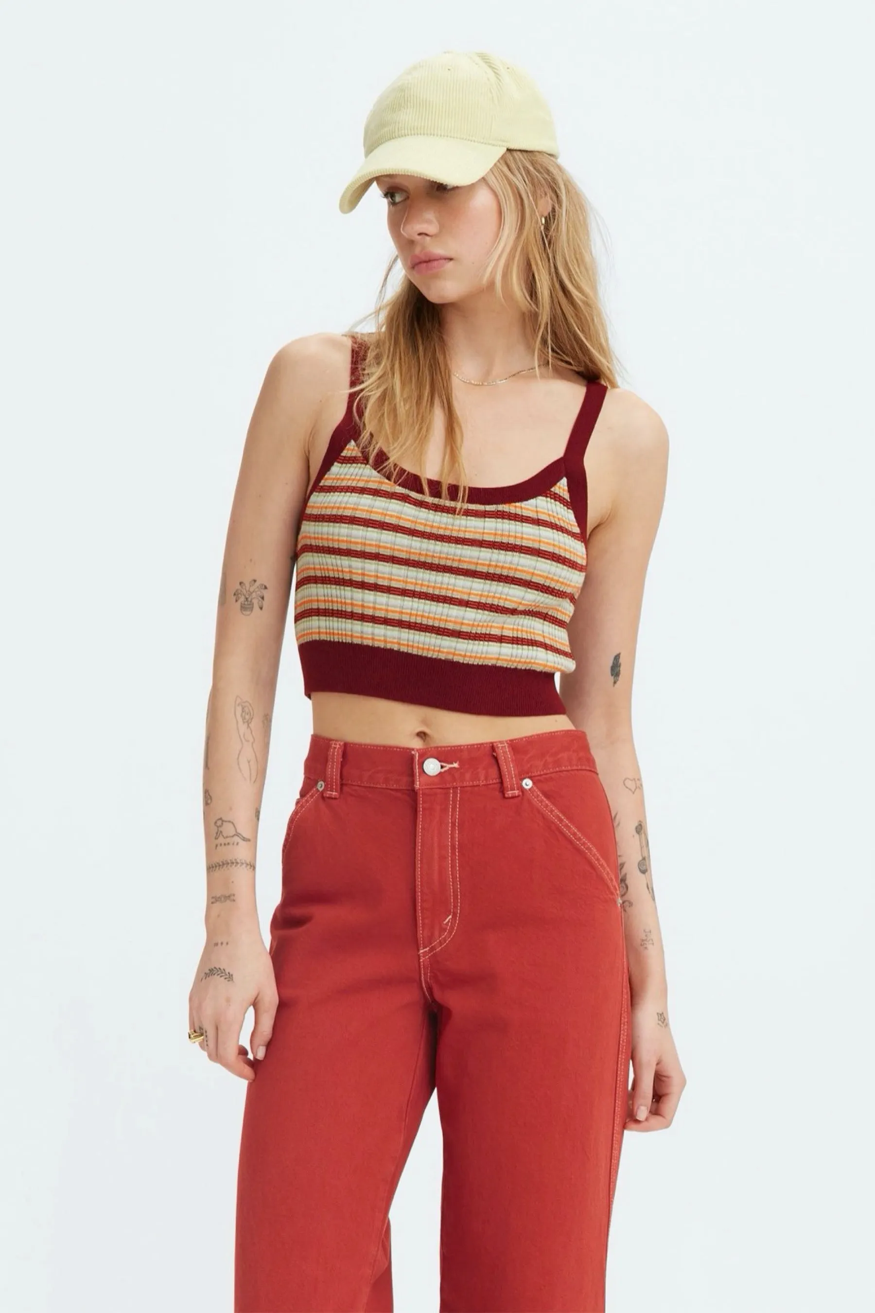 Saffron Fired Brick Stripe Tank