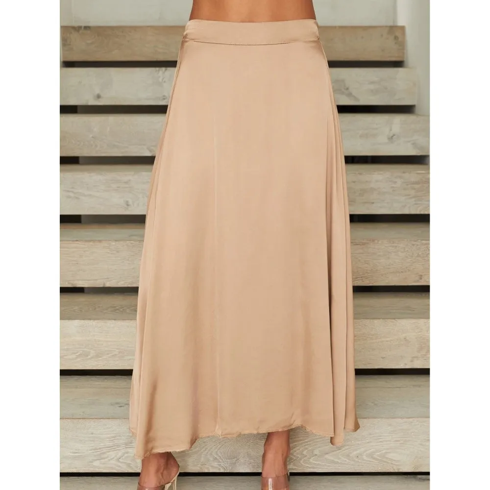 Satin Maxi Skirt