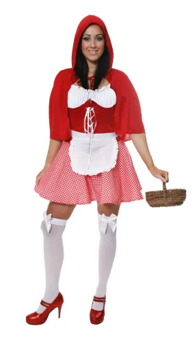 Sexy Little Miss Riding Hood Costume Adult Fancy Dress