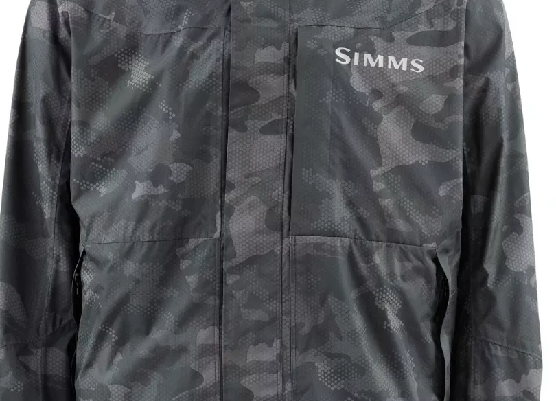 Simms Men's Challenger Fishing Jacket/Hex Camo Carbon