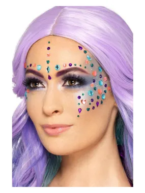 Smiffys Make-up FX, Pastel Jewel Face Gems